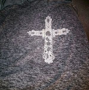 Cross sweater
